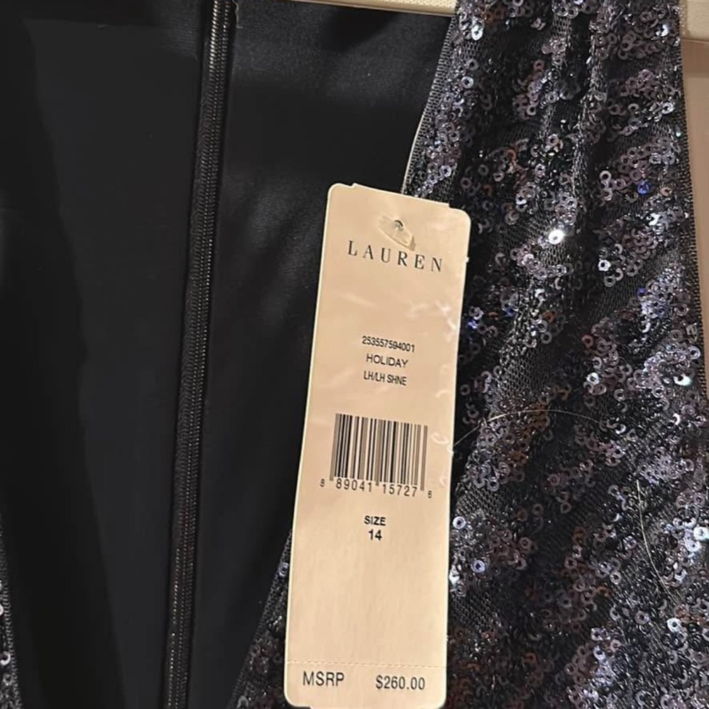 Lauren Ralph Lauren Black Sequin Jumpsuit